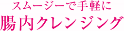 スムージーで手軽に腸内クレンジング