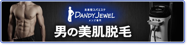 男の美肌脱毛ダンディジュエル